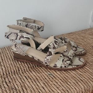 Snakeskin Patterned Women's Sandals